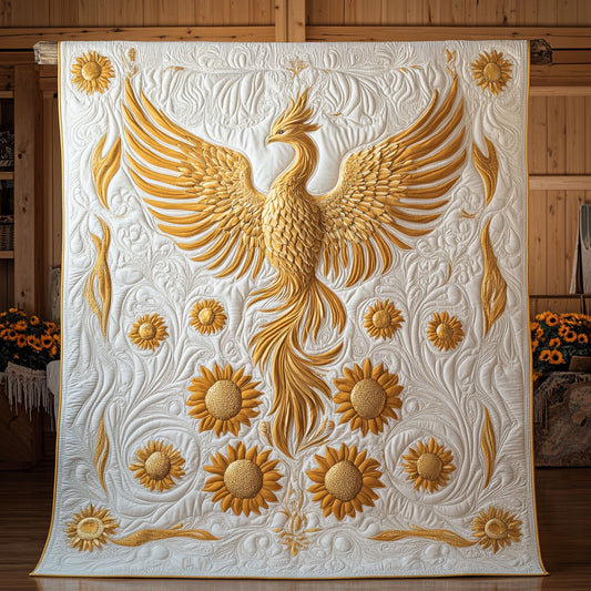 Royal Sunflower Phoenix WY1507018CL Quilt