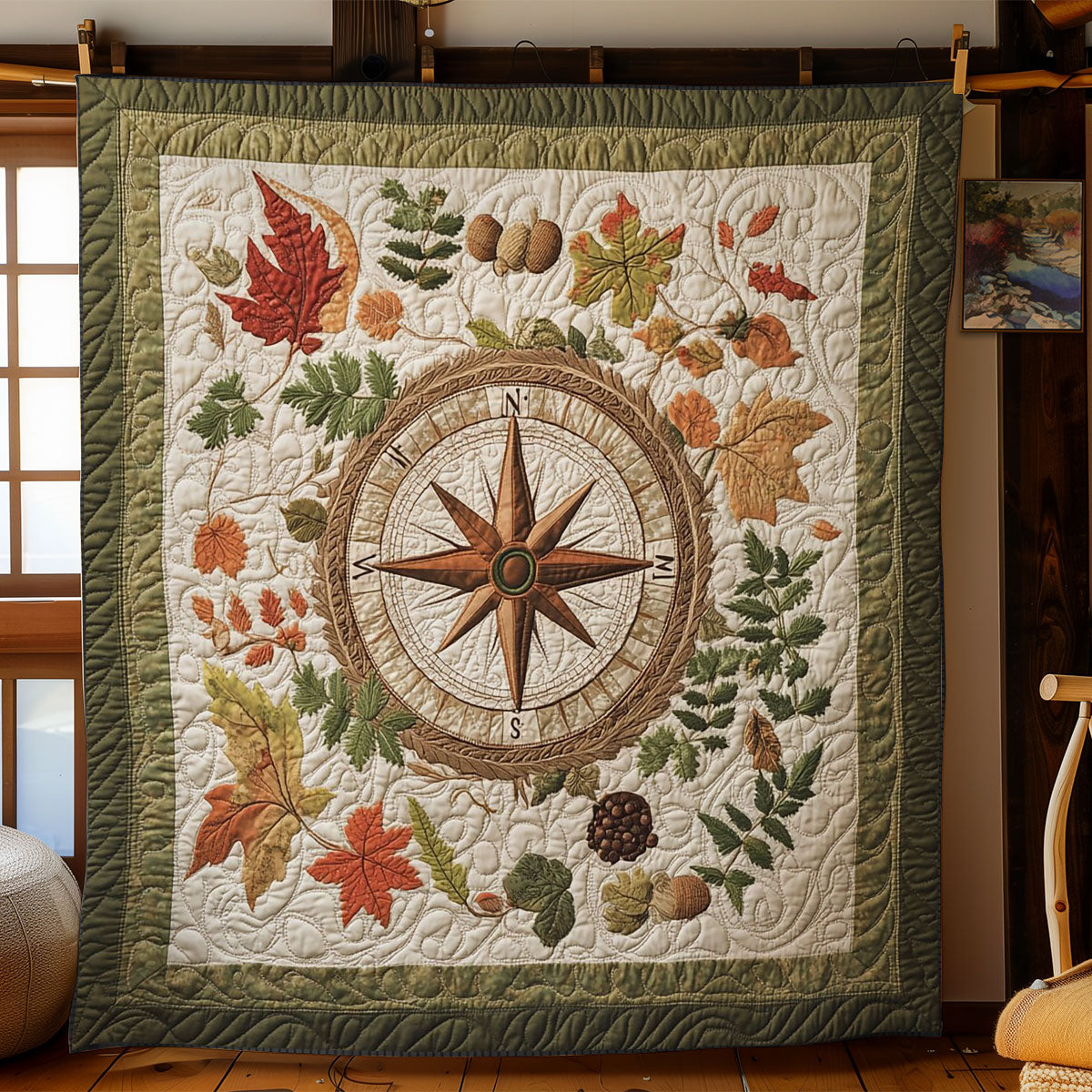 Autumn Compass WY1703095CL Quilt