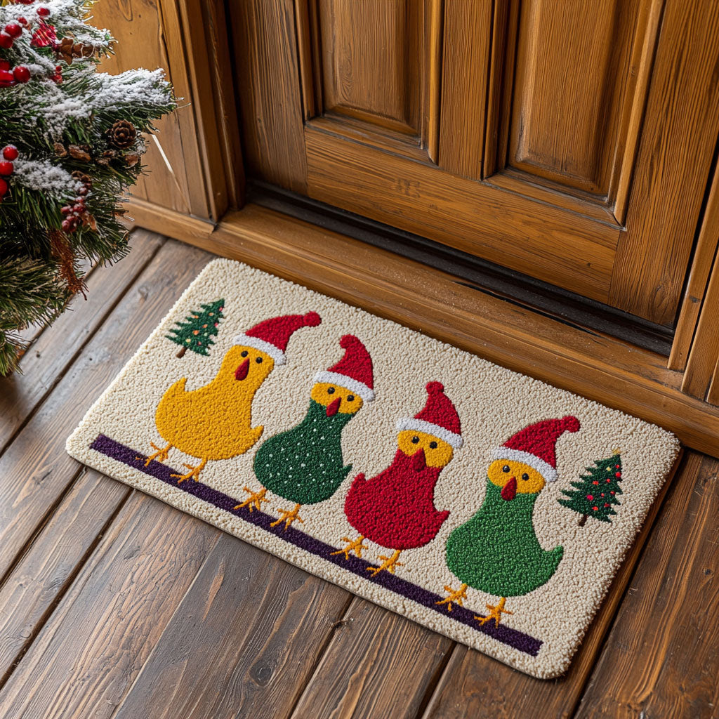 Christmas Chicken CW1908031CL Doormat