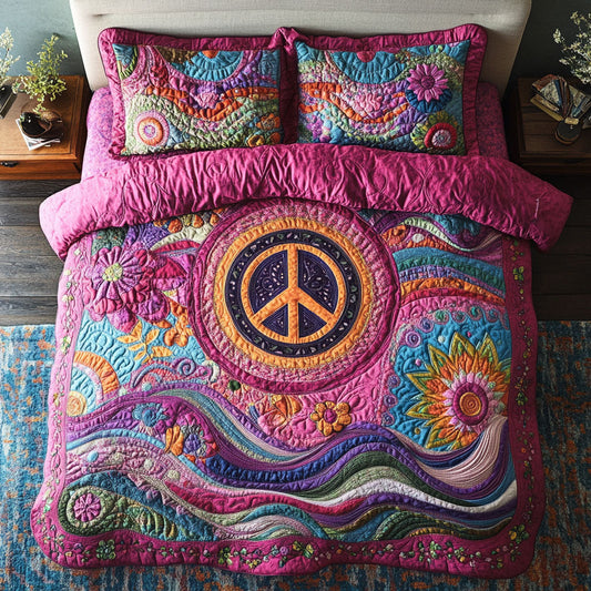 Peace Sign In Magic WY1902022CL Duvet Cover Set