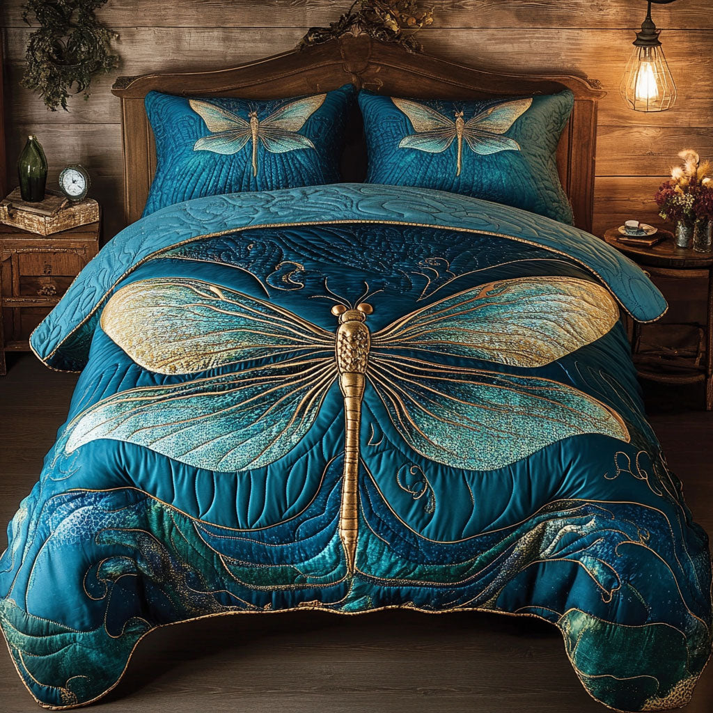 Turquoise Dragonfly CM1804005CL Duvet Cover Set