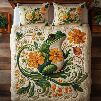 Floral Frog WY2104041CL Duvet Cover Set