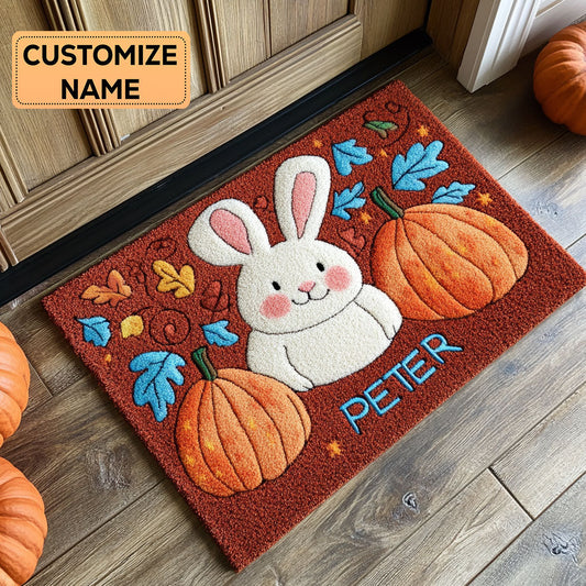 Fall Whiskers CP1508135CL Personalized Doormat