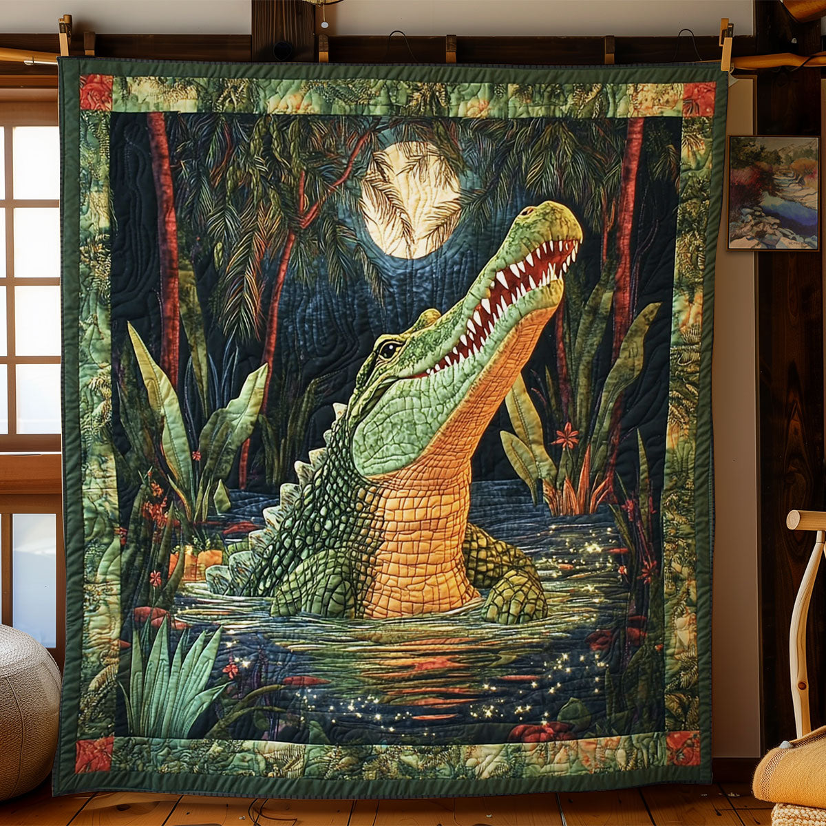 Mystic Crocodile WY3103033CL Quilt