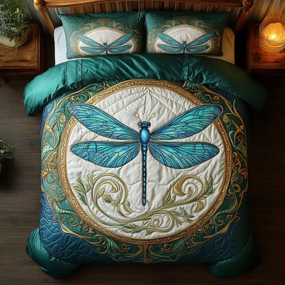 Teal Dragonfly WY1806008CL  Duvet Cover Set