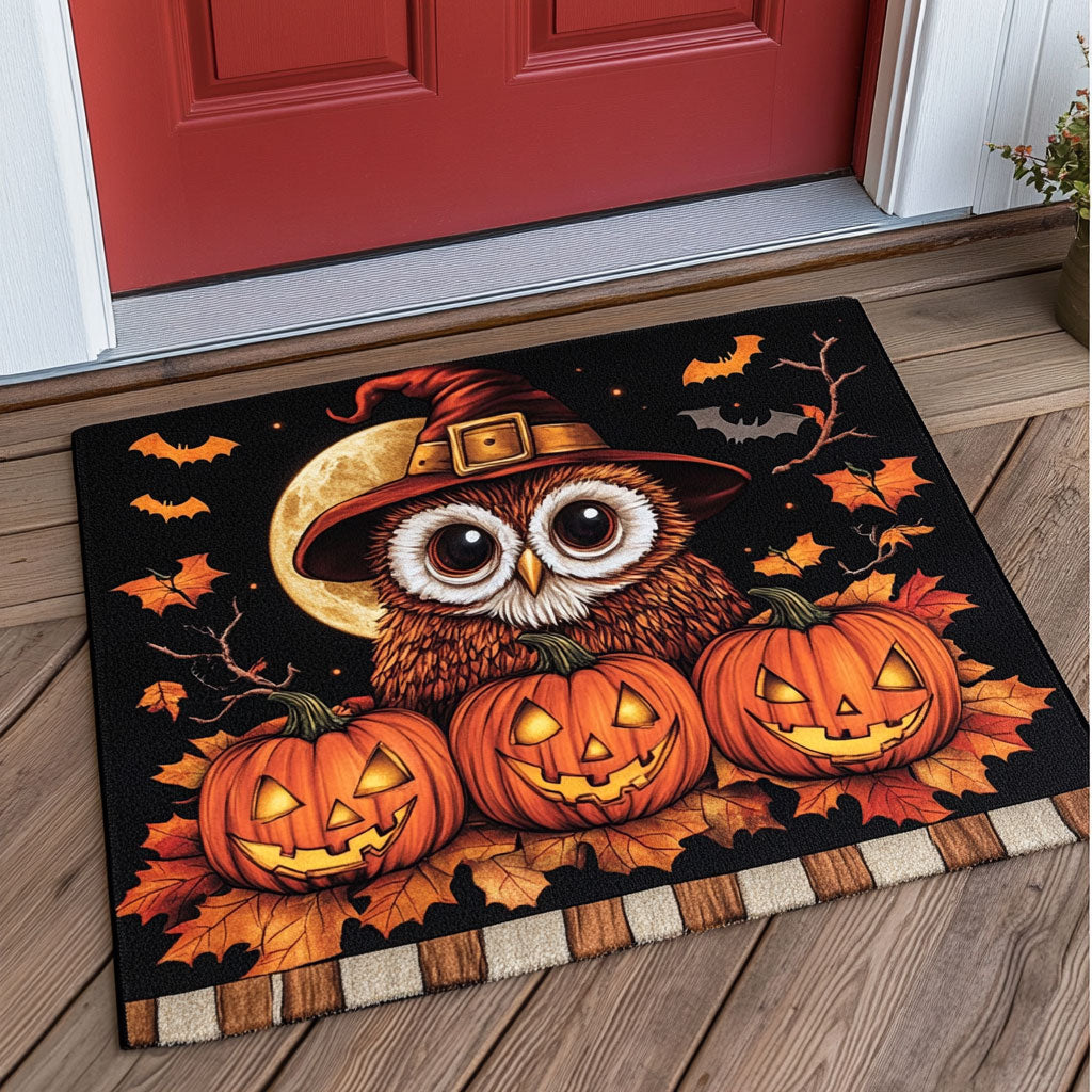 Autumn Pumpkin Owl CW1308004CL Doormat
