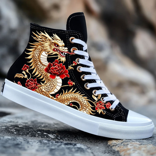 Royal Fire Dragon CW1109098CL Canvas High-Tops