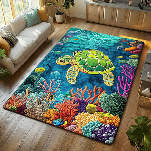 Turtle Coral CW0509054CL Area Rug