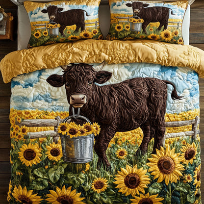 Golden Meadow Cow WY0204053CL Duvet Cover Set