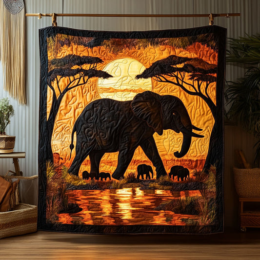 Elephant Homeland WY0906005CL Quilt