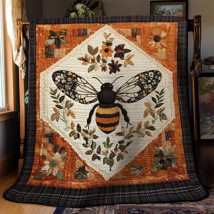 Bee In Flower Garden WY1303005CL Quilt