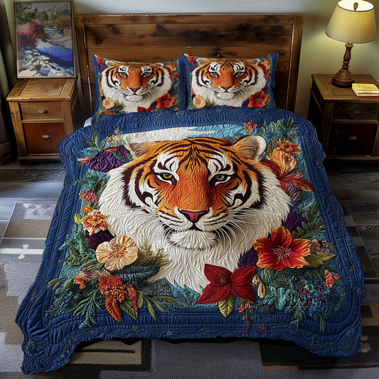 Tiger And Flower WY1401076CL Duvet Cover Set