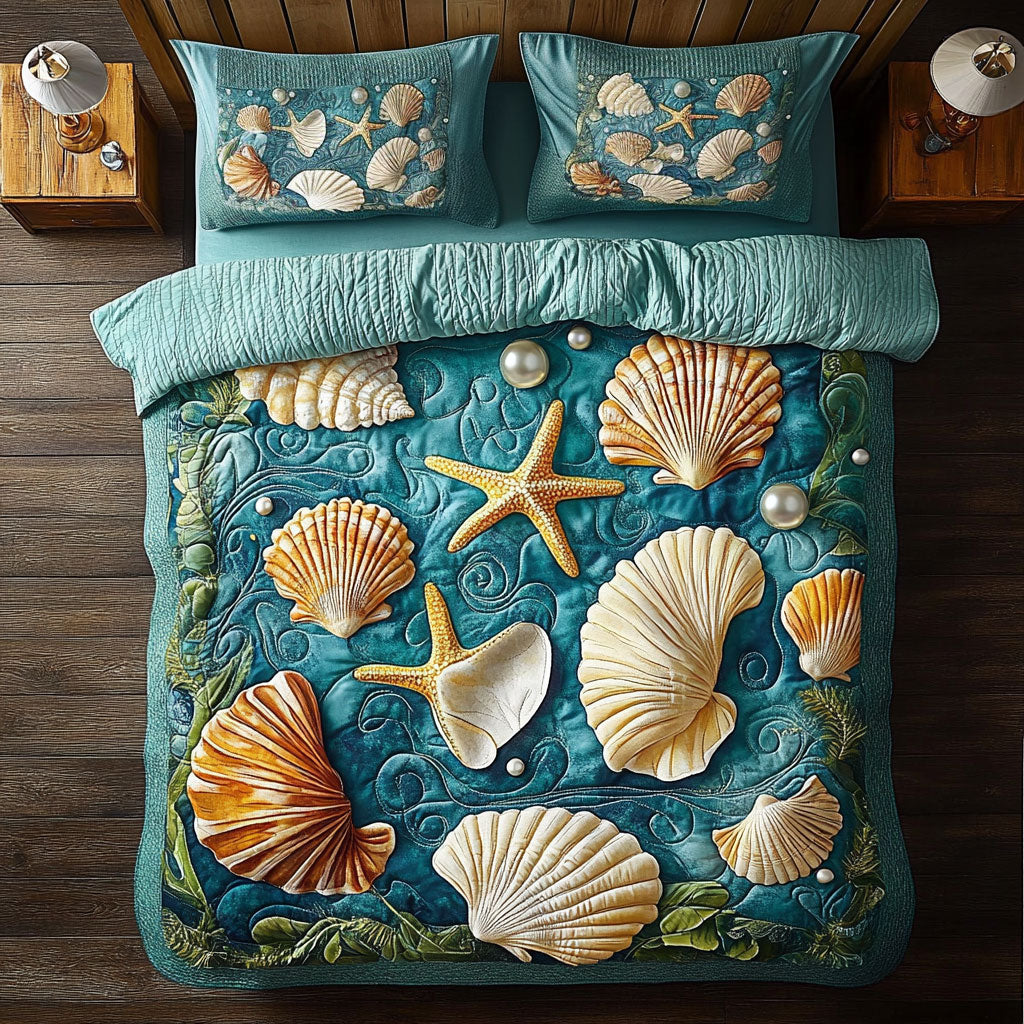 Starfish And Seashell WY1306022CL Duvet Cover Set