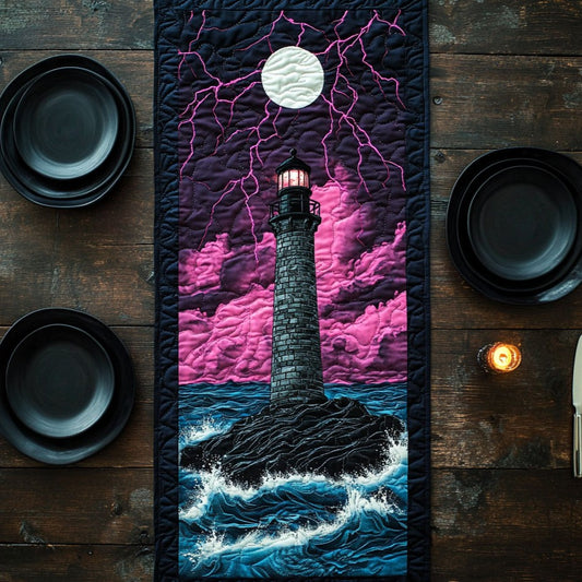 Galaxy Lighthouse WY3105008CL Quilted Table Runner