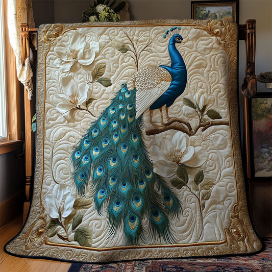 Peacock Grace WY1403025CL Quilt