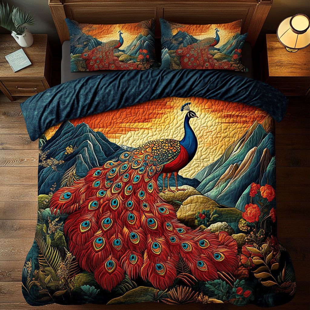 Majestic Peacock WY2104042CL Duvet Cover Set
