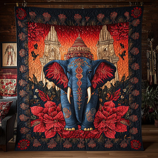 Temple Guardian Elephant WY0307140CL Quilt