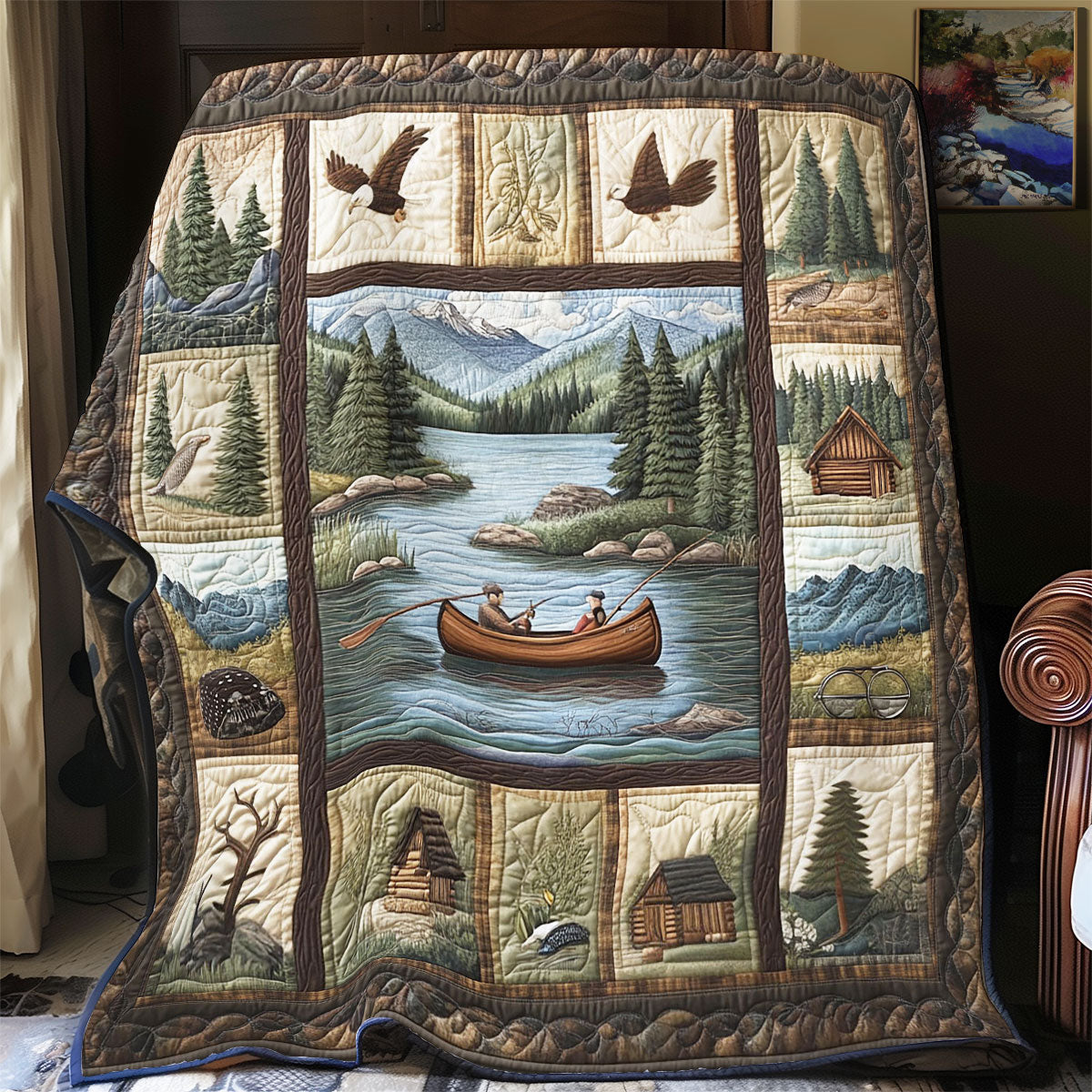 Fishing Trip WY1703103CL Quilt