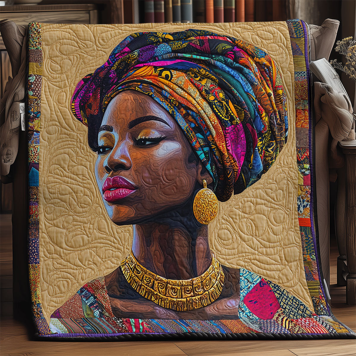 African Women CM0204010CL Quilt