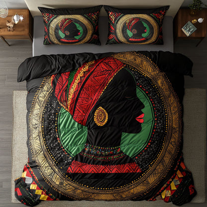 Black Women Portrait WY0503008CL Duvet Cover Set