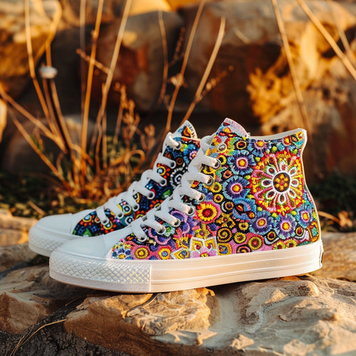 Mandala Bloom WJ2908010CL Canvas High-Tops