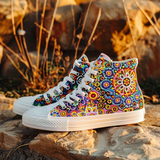 Mandala Bloom WJ2908010CL Canvas High-Tops