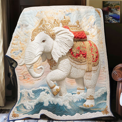 Ocean Elephant WY1002126CL Quilt