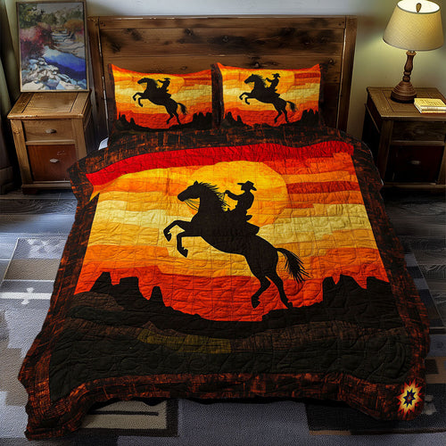 Cowboy Riding WY1912004CL Duvet Cover Set