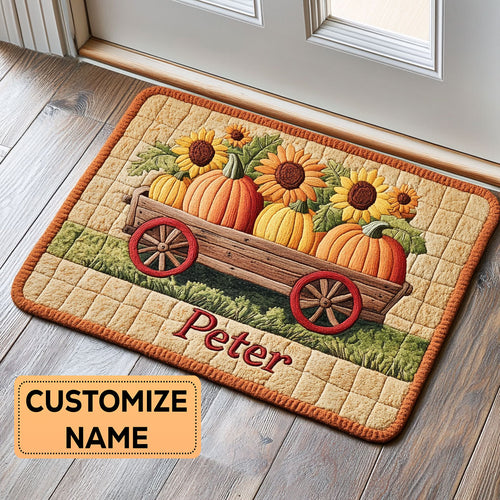 Autumn Wagon CP2808081CL Personalized Doormat