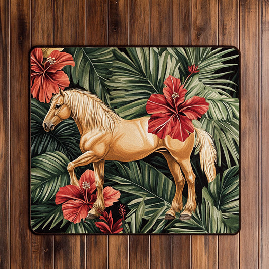 Horse Hibiscus CW2508005CL Doormat