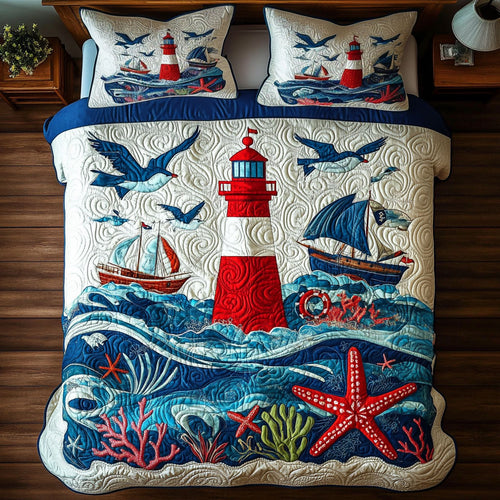 Lighthouse And Seagull WY2006063CL Duvet Cover Set
