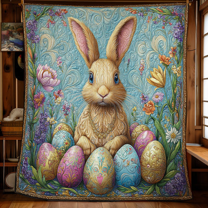 Golden Hare And Eggs WY1203046CL Quilt