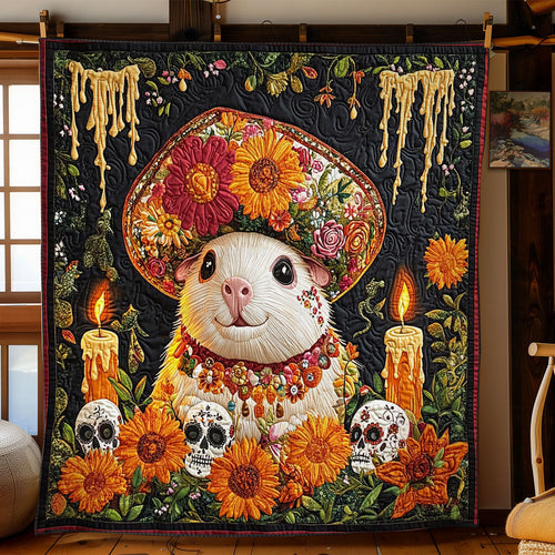 Mexican Death Guinea Pig WY1002073CL Quilt