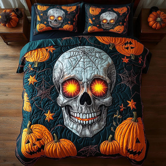 Neon Halloween Skull WY0807016CL Duvet Cover Set