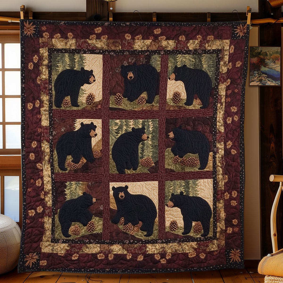 Bear Tracks WY1803019CL Quilt