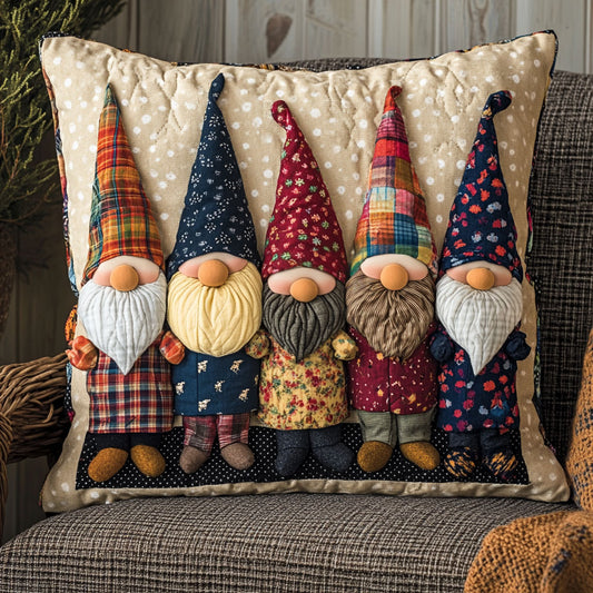 Vintage Gnome CM2803004CL Quilt Pillow Case