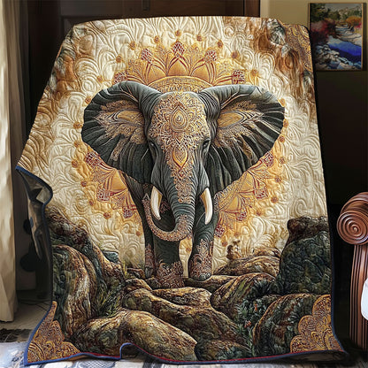 Mandala Elephant Elegance WY1003023CL Quilt