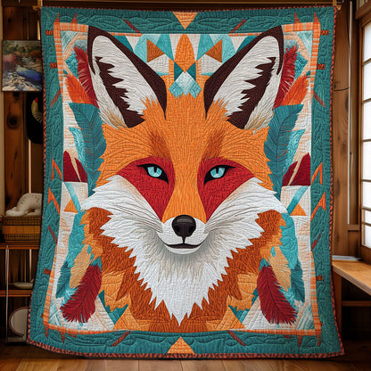 Native American Fox WY0402038CL Quilt