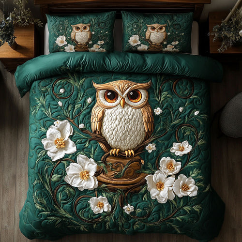 Floral Mystic Owl WY0504046CL Duvet Cover Set
