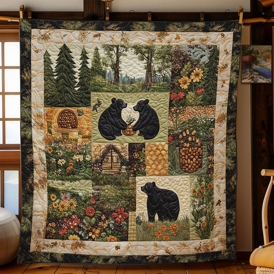 Bear Life In Forest WY1803011CL Quilt
