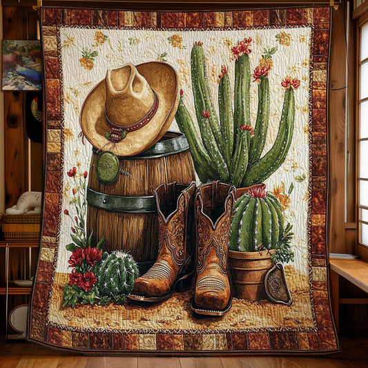 Cowboy In Desert WY2101051CL Quilt