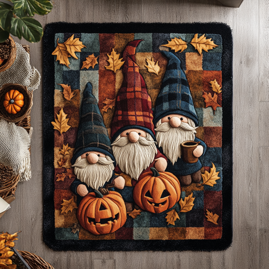 Autumn Gnome Halloween HM0808002CL Area Rug