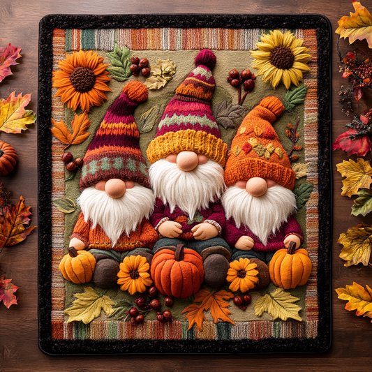 Knitted Hat Autumn Gnome Rug HM0808010CL Area Rug