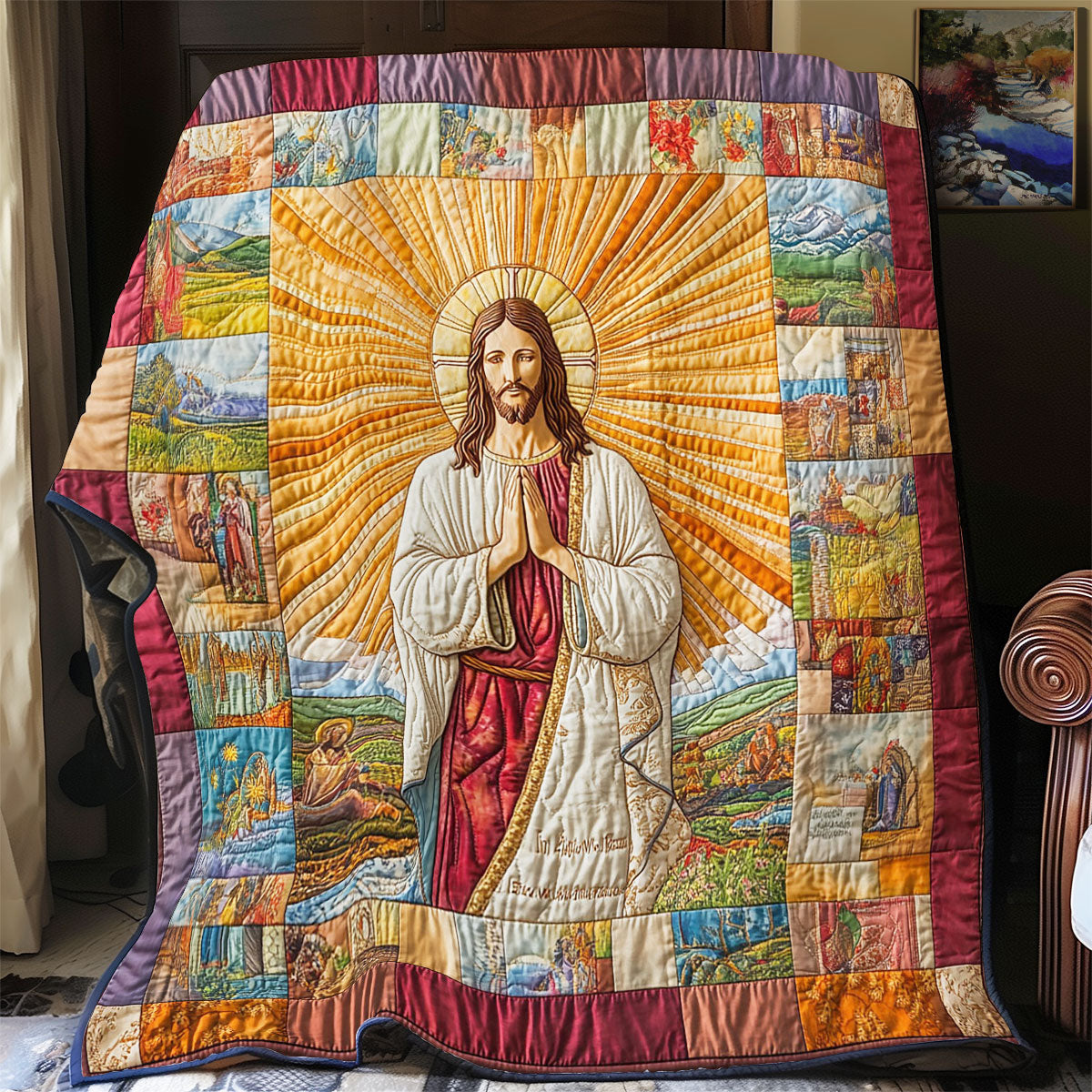 Light Of Jesus WY1303081CL Quilt