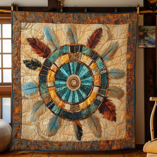 Mystic Feather Circle WY1002114CL Quilt