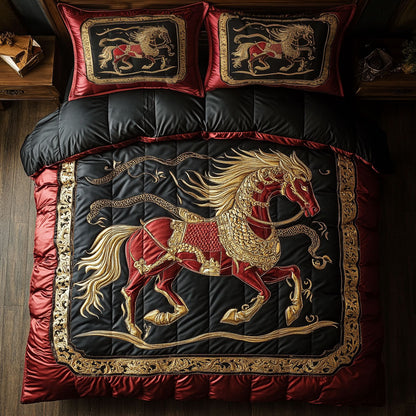 Royal Red Horse WY3005008CL Duvet Cover Set