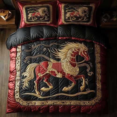 Royal Red Horse WY3005008CL Duvet Cover Set