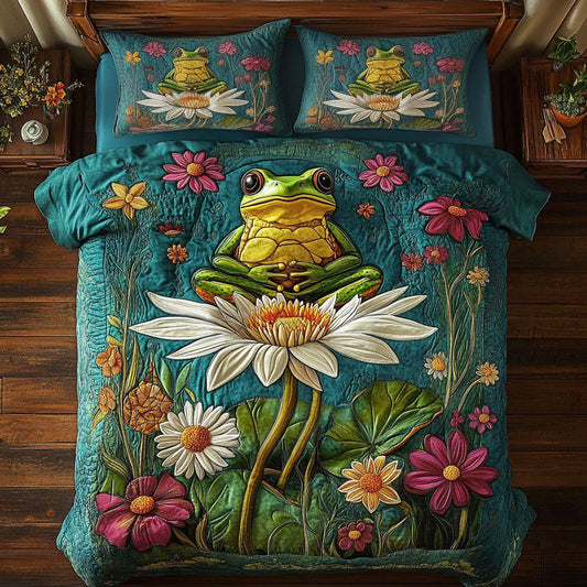 Frog In Garden WY2904033CL Duvet Cover Set