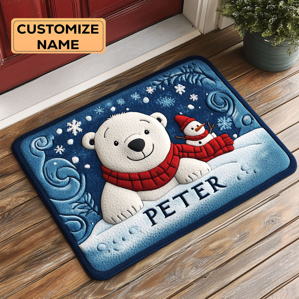 Arctic Cheer CP1808011CL Personalized Doormat