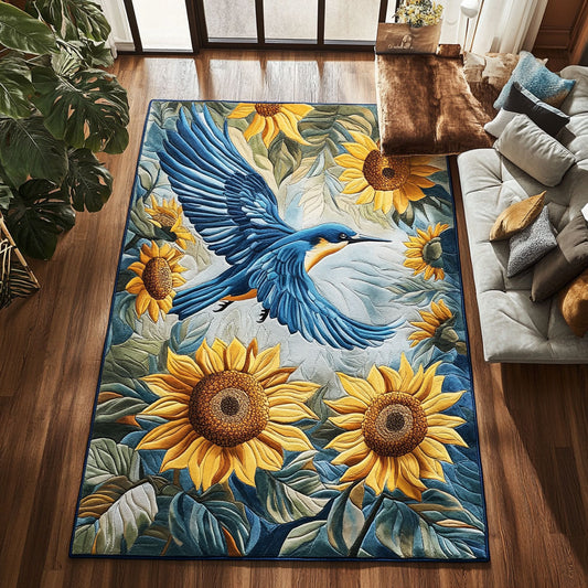 Sunflower Hummingbird CW1808027CL Area Rug